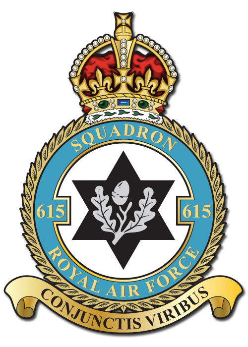 WW2 RAF No.615 Squadron Crest