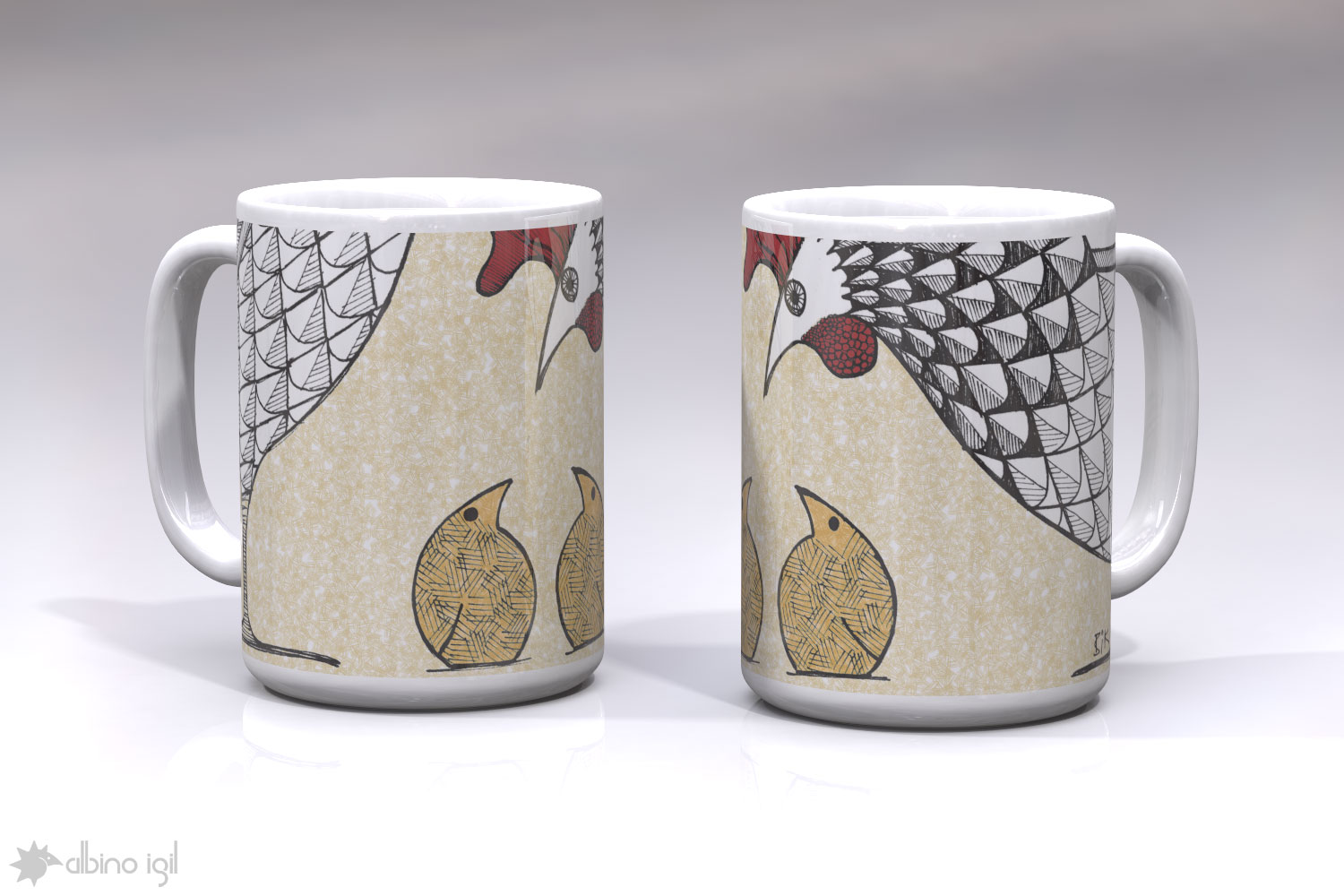Chicken Mugs D